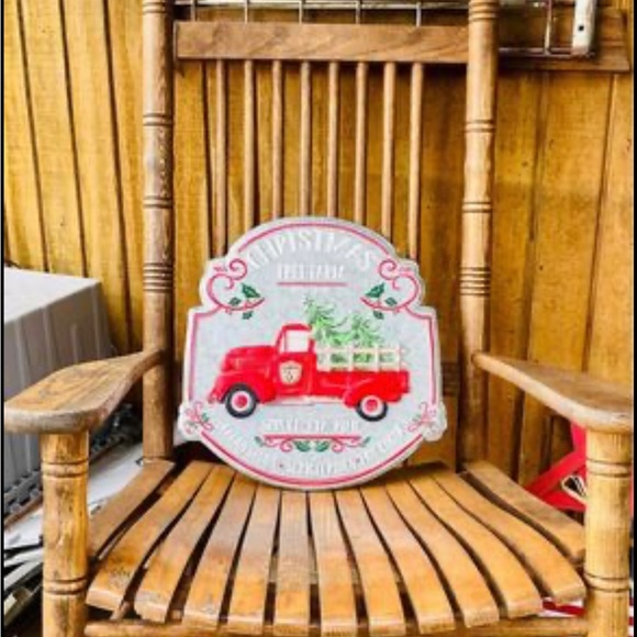 *Christmas Tree Farm Vintage Red Truck Sign - Picture 5 of 10